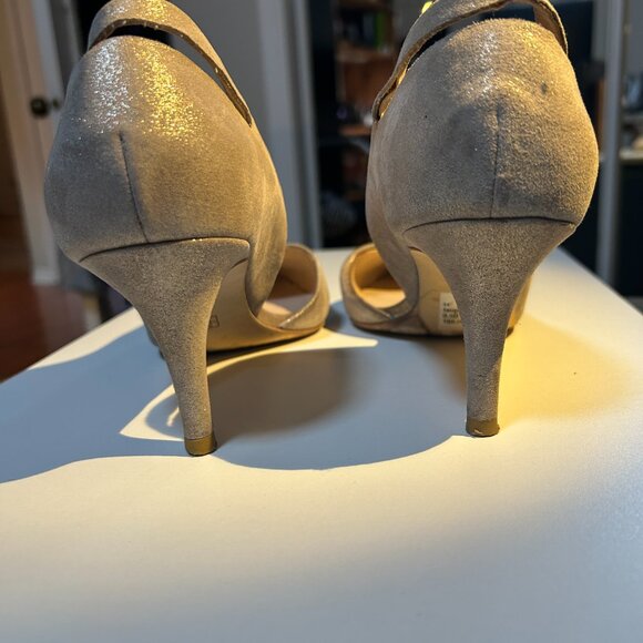 Mid Heel Shimmer Taupe - Picture 3 of 4